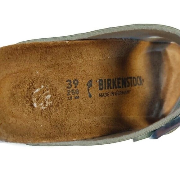 Birkenstock Arizona BS Sandals Womens Size 8-8.5 NARROW Gator Gleam Mineral - Picture 2 of 9